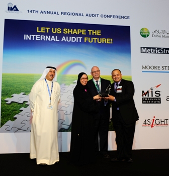 The IIA Research Foundation team is honoured with an award for the 6th edition of the Sawyer’s Project, during the recent annual conference organised by the UAE IIA in Abu Dhabi. 