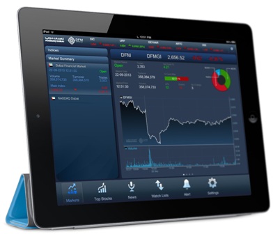 DFM’s smart phone application iPad was also on display at this year’s Gitex show.