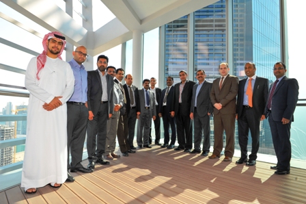 Chief Financial Officers and Senior Finance Managers from the Food Processing and Manufacturing industry pose for a group photo during the roundtable session, at the Oberoi Hotel in Dubai.